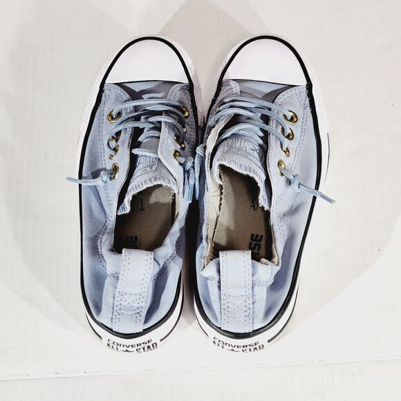 Converse All Star Sneakers Shoreline Womens Sz 6 Slip On Stretch Blue Canvas - Picture 6 of 9